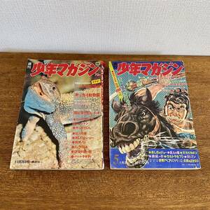 当時物　週刊少年マガジン　1968年　5号　1969年　45号　2冊セット　/ あしたのジョー 巨人の星 雑誌　講談社 昭和レトロ