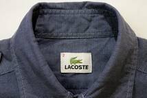 ◆LACOSTE ラコステ/(株)ファブリカ◆CH004S 半袖 コットン サファリシャツ:2_画像8