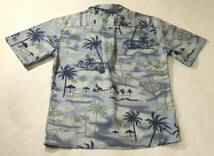 ◆Palmwave Hawaii◆半袖 コットン やしの木柄 アロハシャツ :M_画像4