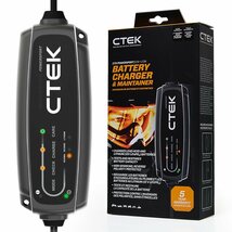 CTEK シーテック バッテリー チャージャー POWERSPORT ハイパワー2.3A AGM リチウムイオン対応 8ステップ充電へ進化 バイクに最適 新品_画像2