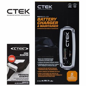 CTEK シーテック バッテリー チャージャー 最新 新世代モデル MXS5.0 正規日本語説明書付 バンパーセット 二輪/四輪用AGM完全対応 新品
