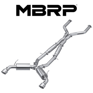 MBRP 2016- インフィニティ Q50 3.0L V6 VR30DDTT キャットバック エキゾースト ポリッシュTip 正規輸入品