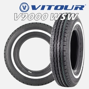 12インチ 5.00R12 88/86P LT 10PR相当 1本 サマータイヤ LT対応ホワイトリボン ヴィツァー V9000 WSW VITOUR V9000 WSW V00081