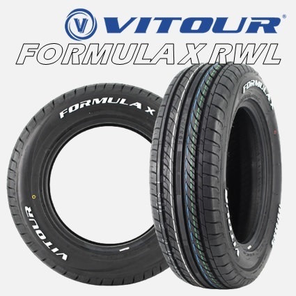 15インチ 195/65R15 91V 2本 サマータイヤ ホワイトレター ヴィツァー フォーミュラX VITOUR FORMULA X RWL V00056