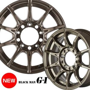 16インチ 6H139.7 6.5J+38 6穴 BLACK-MAN G・I ハイエース200系 ホイール 1本 マットブロンズ 5次元 ブラックマン G・I 5ZIGEN