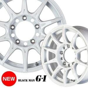 16インチ 5H139.7 5.5J+20 5穴 BLACK-MAN G・I ジムニー ホイール 1本 ホワイト 5次元 ブラックマン G・I 5ZIGEN