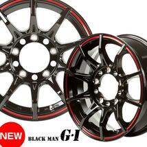 17インチ 5H114.3 7J+42 5穴 BLACK-MAN G・I エクストレイル ホイール 1本 グロスブラックレッドライン 5次元 ブラックマン G・I 5ZIGEN_画像1