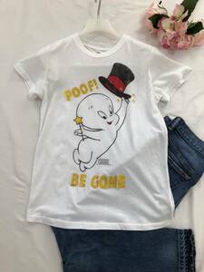 ハリウッドセレブ愛用! ローカルセレブリティ 半袖 Tシャツ Sサイズ キャスパー CASPER ホワイト 白 