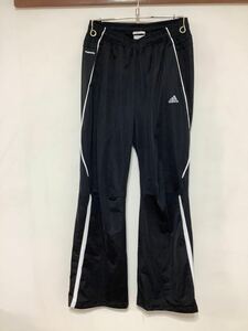 D-1107 adidas アディダス ジャージパンツ M ブラック ブーツカット climacool フレア