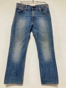 F-1199 Levi's リーバイス 502 デニムパンツ W28 ユーズド加工 ジーンズ ジーパン