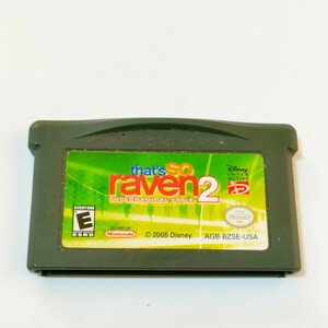 ★レア★ 北米版 ゲームボーイアドバンス　that's SO raven 2 送料198円　+　任天堂　ニンテンドー　GAME BOY ADVANCE　海外版