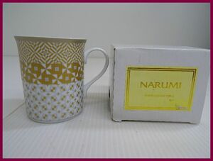 2309★SM-509★NARUMI　ナルミ マグカップ　陶器　箱入り　金銀装飾　未使用新品