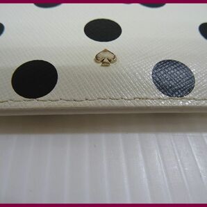 2309★M-517★kate spade NEW YORK ケイトスペード ニューヨーク ディズニーコラボ ミニーマウス カードケース カード入れ ホワイト 中古の画像7