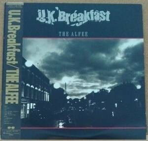 LP(帯付き・ロックバンド・’87年盤・希少) アルフィー THE ALFEE / ユーケイ・ブレックファスト U.K.Breakfast【同梱可能6枚まで】050911