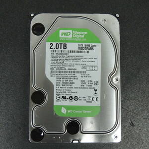 【検品済み/使用674時間】WD 2TB HDD WD20EARS 管理:オ-82