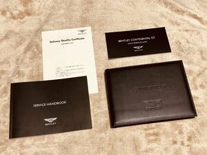 ***[ beautiful goods ]BENTLEY Bentley Continental GT** Japanese edition owner manual set 2013 year 5 month issue ***