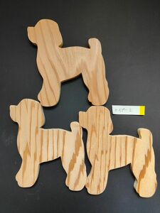 木製プレート/トイプー2/トイプードル/犬/インテリア雑貨/置き物/ハンドメイド