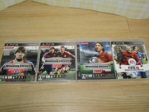 PS3・サッカー4個■ウイニングイレブン2009～2011・3個+FIFA10フィファ