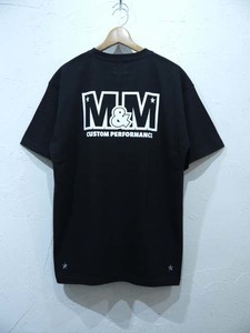 M&M PRINT S/S T-SHIRT(23-MT-018)/BLACK/XLsize/新品未使用