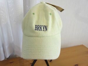 ∵ BRKYN ∵レディース・ガールズ　アウトドアキャップ 黄緑色帽子　サイズ５７cm〜５９cm　キャップ　帽子　ヒデトレーディング