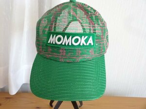 〒 MOMOKA 〒メンズ・レディース　トラッカーキャップ　サイズ５７cm〜５９cm　緑色帽子　キャップ　帽子