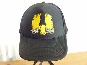 ∂ OTTO ∂ メンズ　トラッカーキャップ 黒色帽子　ライダーキャップ　サイズ５７cm〜５９cm　キャップ　帽子　FTW