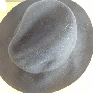 《 COMME CA ISM 》メンズ・レディース 黒色帽子 中折れハット ソフト帽 サイズ５７cm〜５９cm キャップ 帽子の画像7