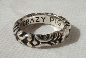 14号～16号 Tudor Whole Band Ring Small CRAZY PIG クレイジーピッグ ヴィンテージ