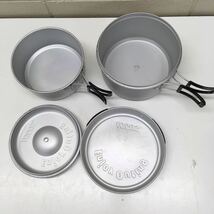 E【9－18】 LOGOS スタンダードクッカー ロゴス 食器 アウトドア用品 キャンプ BBQ 中古_画像6