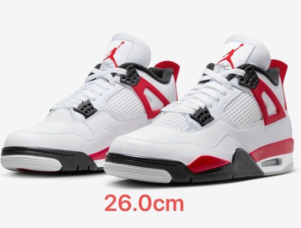 【26.0cm】Nike Air Jordan 4 Retro "Red Cement"