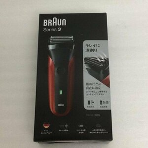 【未開封】 ブラウン / BRAUN ブラウン　シリーズ３ 300SR 電動3枚刃シェービング 3枚刃 可能 レッド 30015460