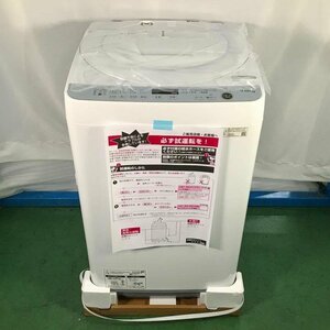 【未使用品】 シャープ / SHARP 全自動電気洗濯機 ES-GE7F 7kg 7kg 風乾燥〈化繊1.0kg〉 ホワイト系 32kg 30016397