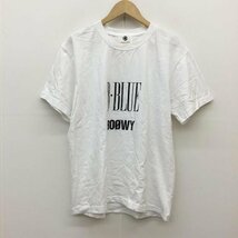 ADAM ET ROPE' L アダムエロペ Tシャツ 半袖 BOOWY ボウイ ソングタイトルT B・BLUE T Shirt 白 / ホワイト / 10071281_画像1