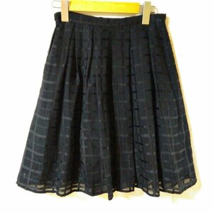 AGBYAQUAGIRL M エージーバイアクアガール スカート ひざ丈スカート Skirt Medium Skirt 黒 / ブラック / 10001207