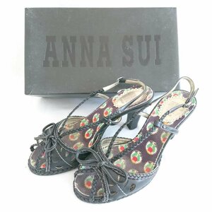 ANNASUI 表記無し アナスイ サンダル サンダル Sandals 黒 / ブラック / 10002102