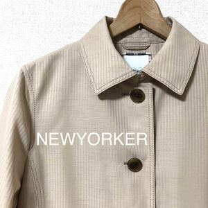 NEWYORKER ニューヨーカー　ストライプ　スプリングコート　11サイズ