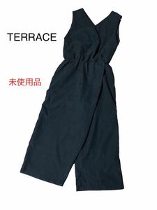 未使用　TERRACE テラス　ウエストゴム入り　オールインワン　ブラック