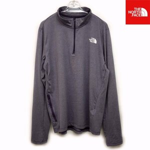 USA限定新品 ノースフェイス FLASHDRY ストレッチ 1/2ジップ長袖シャツ(L) パープルグレーヘザー系 THE NORTH FACE 日本未発売/pa135