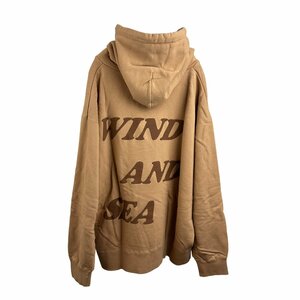 【新品　WIND AND SEA ウインダンシー W&S(palm tree)HOODIE WDS-CS-261　TAN XLサイズ パーカー】