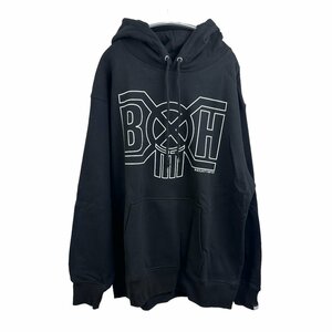 【新品　ステッカー付　BOUNTY HUNTER　バウンティーハンター　LINE LOGO パーカー HOODIE ブラック　XXLサイズ 2XL　】