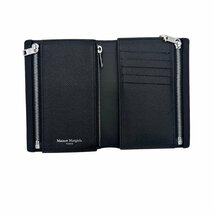 【未使用品】MAISON MARGIELA メゾンマルジェラ　 FOLD OVER WALLET BLACK 折り畳み財布 黒 20FW FOLD OVER WALLET　S35UI0430_画像4