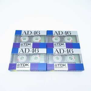 [ new goods unopened goods ]4 pcs set TDK AD46 cassette tape NORMAL POSITION TYPE I