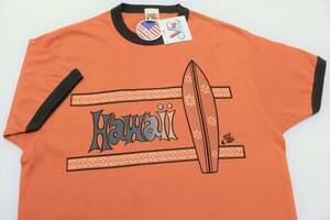 YTS20東洋SバルサーフVAL SURFハワイ サーフボード カリフォルニア 正規品 リンガー 半袖TシャツUSA製Cheswickチェスウィック