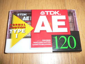 *新品 TDK AE120分 ノーマル ポジション カセットテープ NORMAL POSITION TYPEⅠ AE 120*