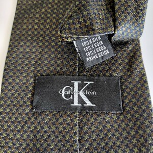  Calvin Klein (Calvin Klein) black green necktie 