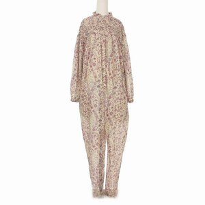 i The bell ma Ran etoile ISABEL MARANT ETOILE floral print total pattern all-in-one Jump suit long sleeve 36 beige group lady's 