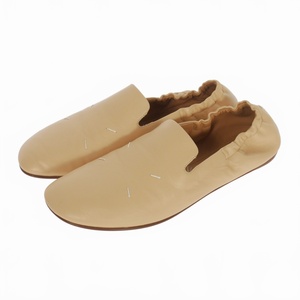  unused goods mezzo n Margiela Maison Margiela Kiki leather flat shoes slip-on shoes 38 24cm beige S58WR0093PR869T2052 domestic regular 