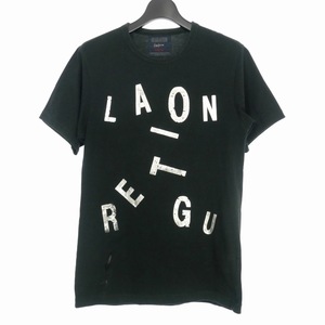 ヨウジヤマモト YOHJI YAMAMOTO レギュレーション Tシャツ ロゴ プリント 半袖 1 ブラック 黒 メンズ