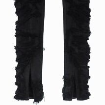 ダークシャドウ DRKSHDW 21AW SLIT FRONT LEGGING フロント スリット クラッシュ加工 デニム スキニー レギンス XS DS02A3317-SBD_画像3