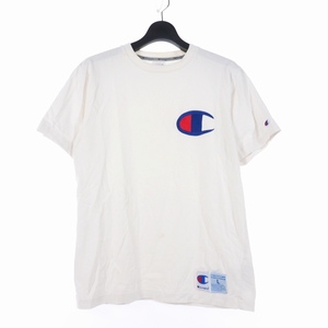 チャンピオン CHAMPION ビッグロゴ アクションスタイル Tシャツ 半袖 カットソー L ホワイト 白 C3-F362 メンズ